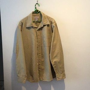 Gap Jeans Men’s Long Sleeve Button Down Olive Green Shirt X-Large